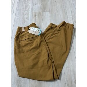 PrAna Halle II E Waist Jogger Antique Bronze  12 Women's Pants Hiking.